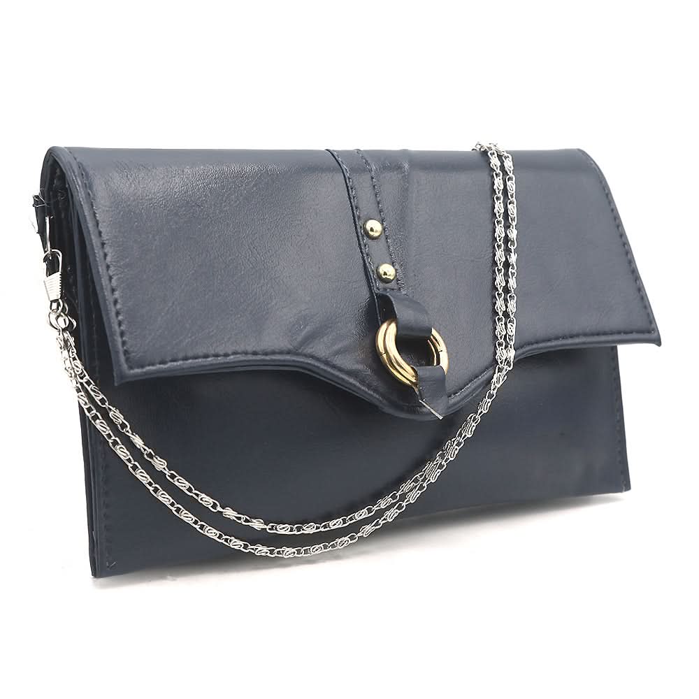 Women's Clutch Kam-2057 - Navy Blue, Women, Clutches, Chase Value, Chase Value
