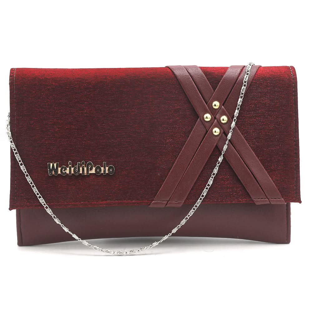 Women's Clutch K-2025 - Maroon, Women, Clutches, Chase Value, Chase Value