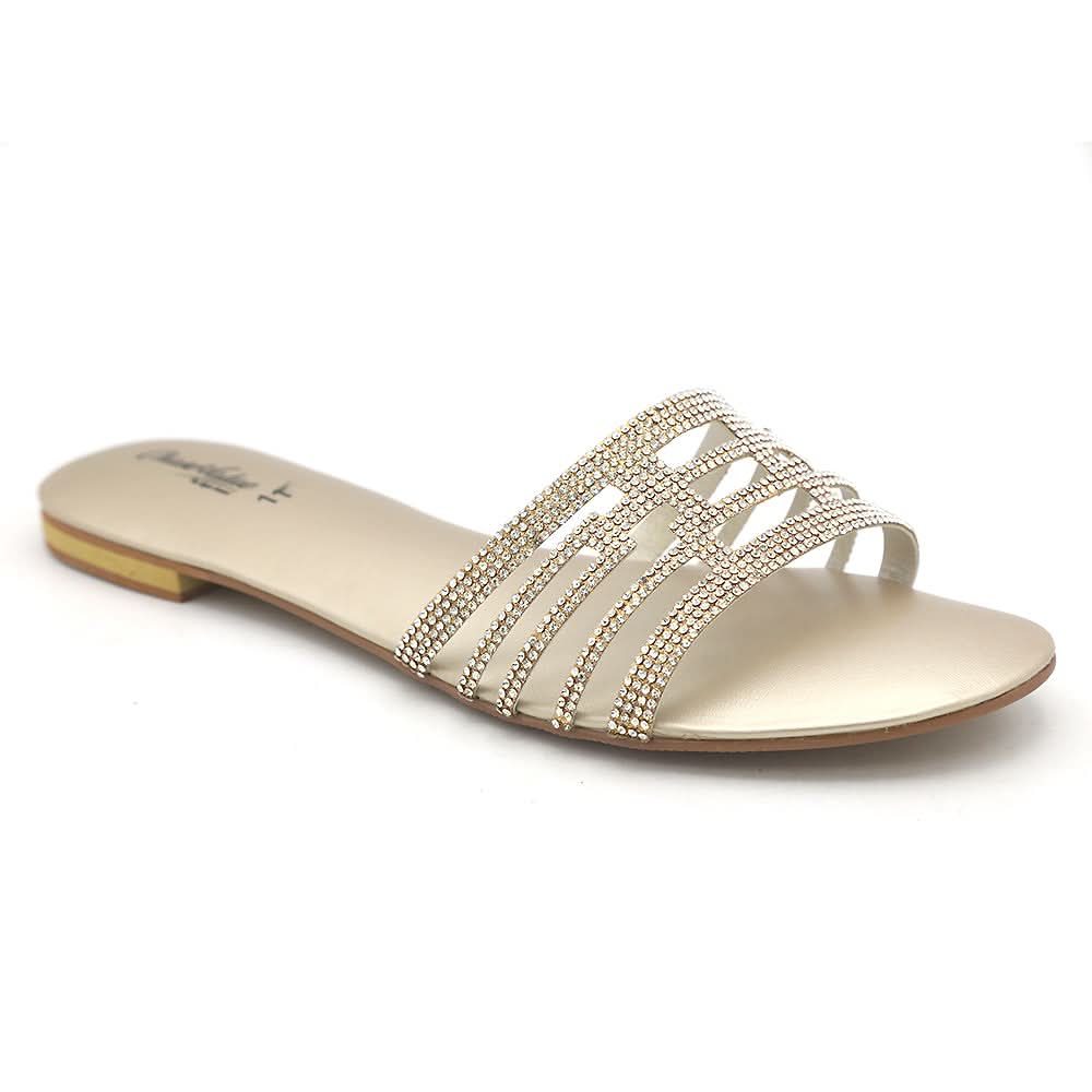 Women's Fancy Slippers 807 - Golden, Women, Slippers, Chase Value, Chase Value