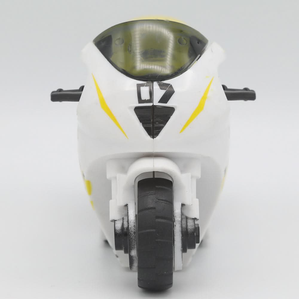 Die Cast Pull Back Metal Motorcycle - Yellow, Kids, Non-Remote Control, Chase Value, Chase Value