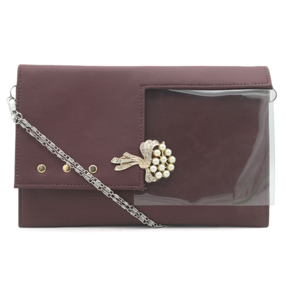 Women's Clutch K-2031 - Burgundy, Women, Clutches, Chase Value, Chase Value