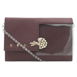Women's Clutch K-2031 - Burgundy, Women, Clutches, Chase Value, Chase Value