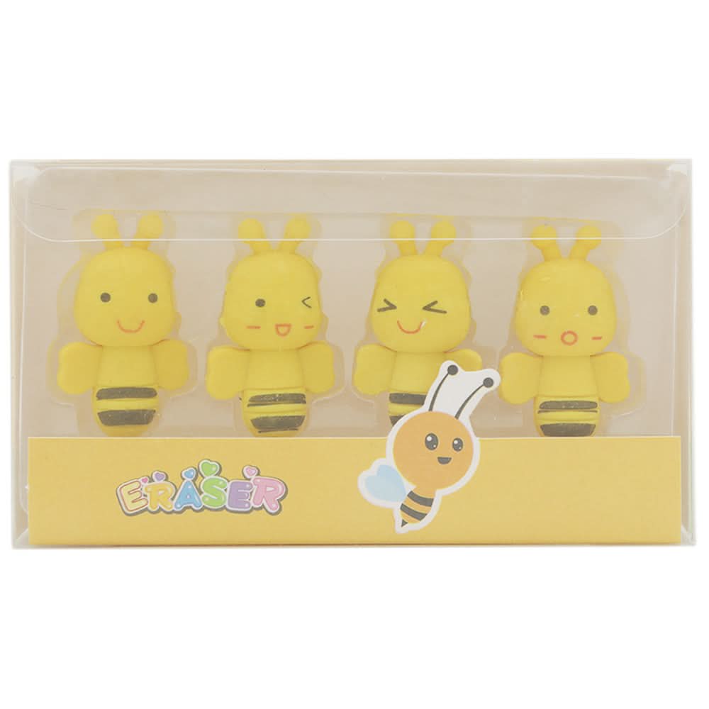 Bee Eraser 703 - Yellow, Kids, Pencil Boxes And Stationery Sets, Chase Value, Chase Value