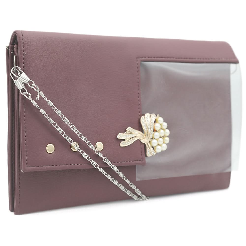Women's Clutch K-2031 - Burgundy, Women, Clutches, Chase Value, Chase Value