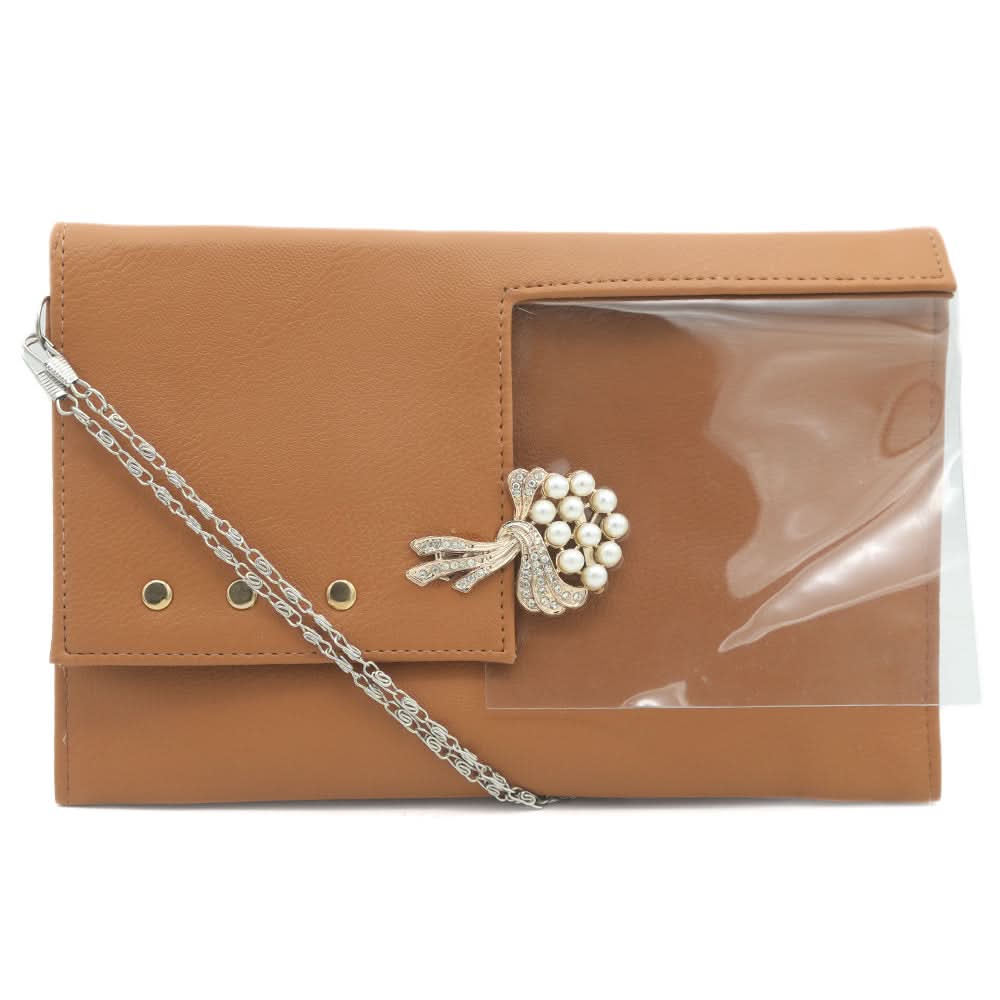Women's Clutch K-2031 - Dark Brown, Women, Clutches, Chase Value, Chase Value