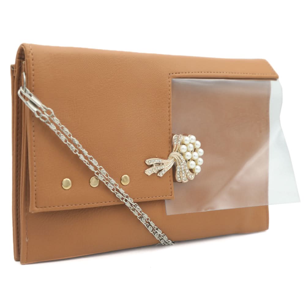 Women's Clutch K-2031 - Dark Brown, Women, Clutches, Chase Value, Chase Value