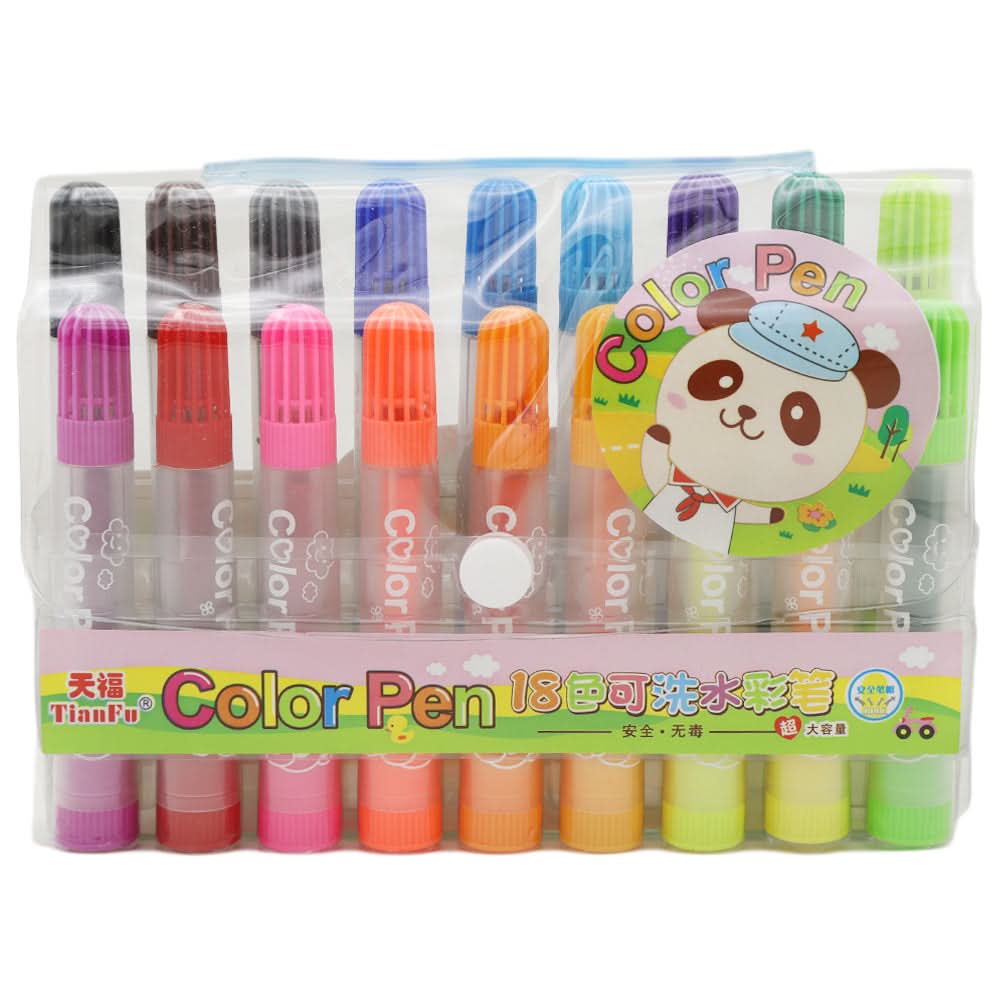Tianfu Color Markers 18 Colors, Kids, Pencil Boxes And Stationery Sets, Chase Value, Chase Value