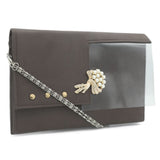 Women's Clutch K-2031 - Coffee, Women, Clutches, Chase Value, Chase Value