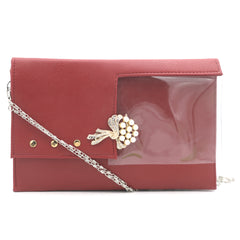 Women's Clutch K-2031 - Maroon, Women, Clutches, Chase Value, Chase Value
