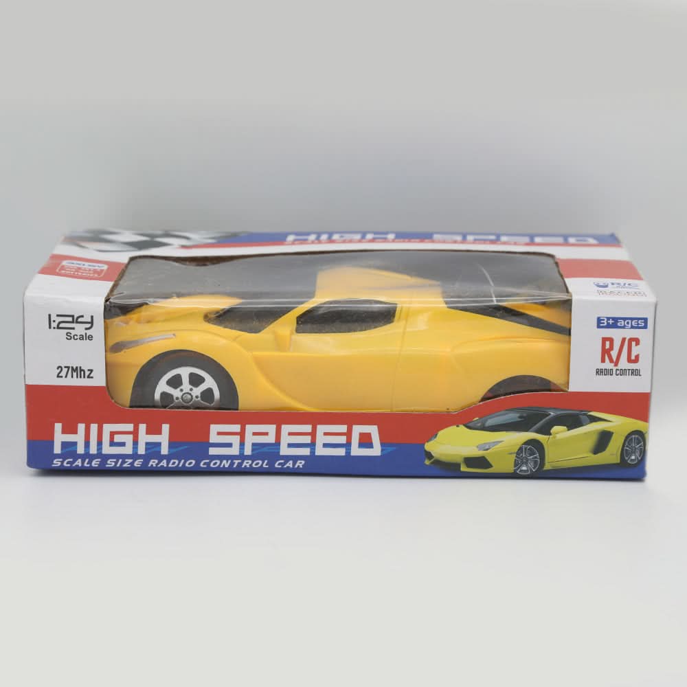 Remote Control Car Without Charging - Yellow, Kids, Remote Control, Chase Value, Chase Value