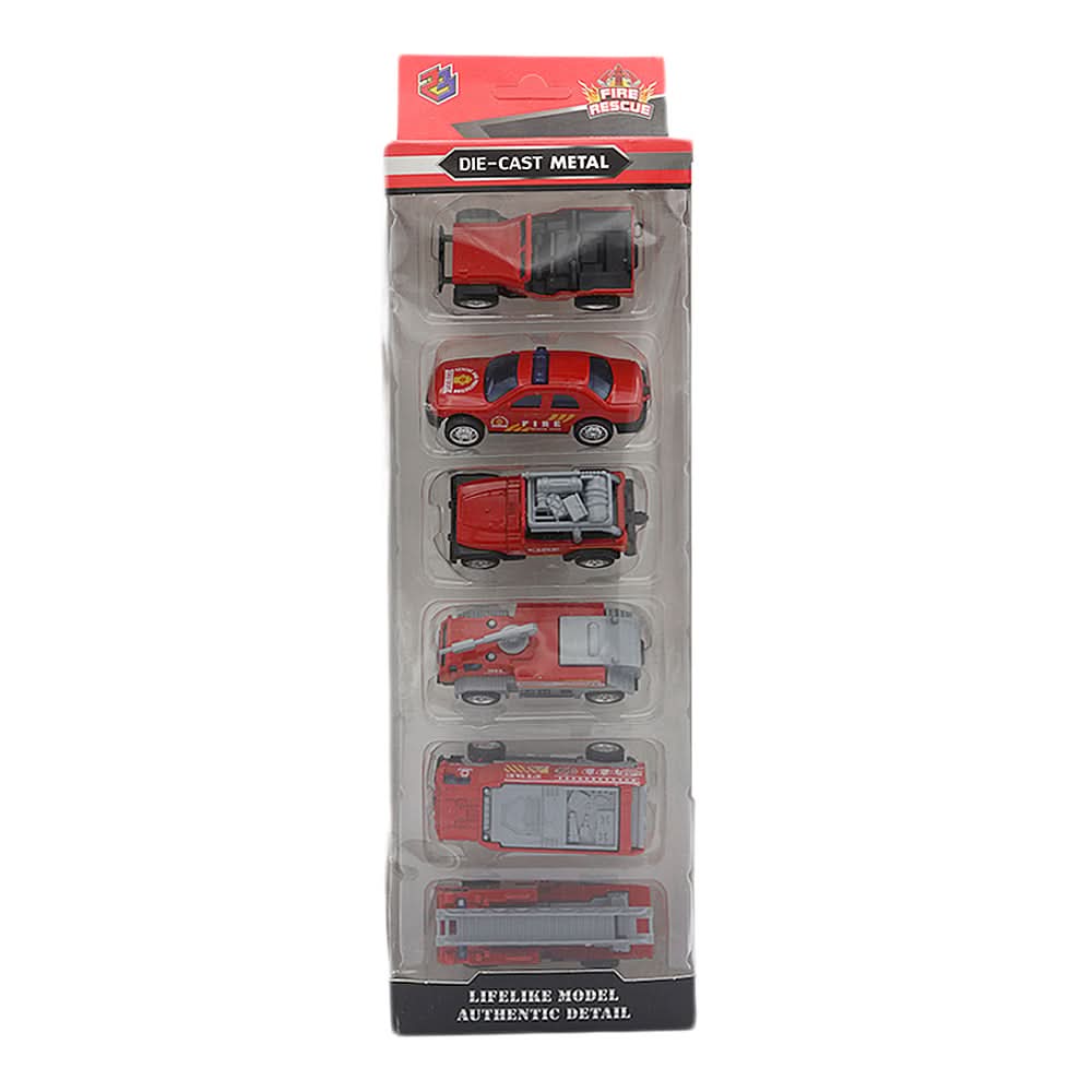 Pull Back Metal Car 3641 - Red, Kids, Non-Remote Control, Chase Value, Chase Value