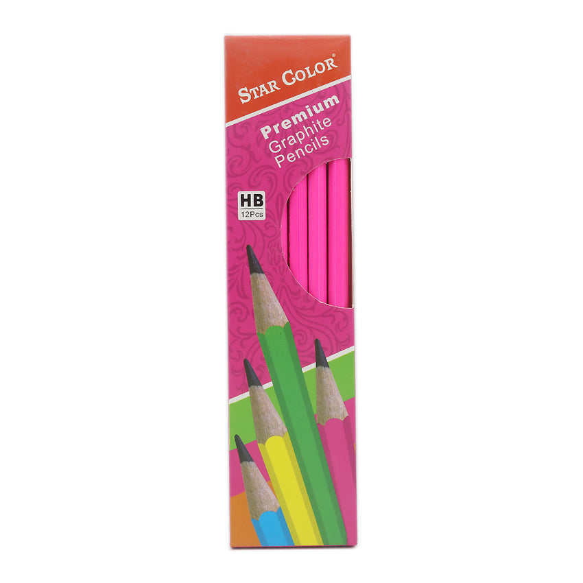 HB Pencil Star Color SC-2022 - Pink, Kids, Pencil Boxes And Stationery Sets, Chase Value, Chase Value