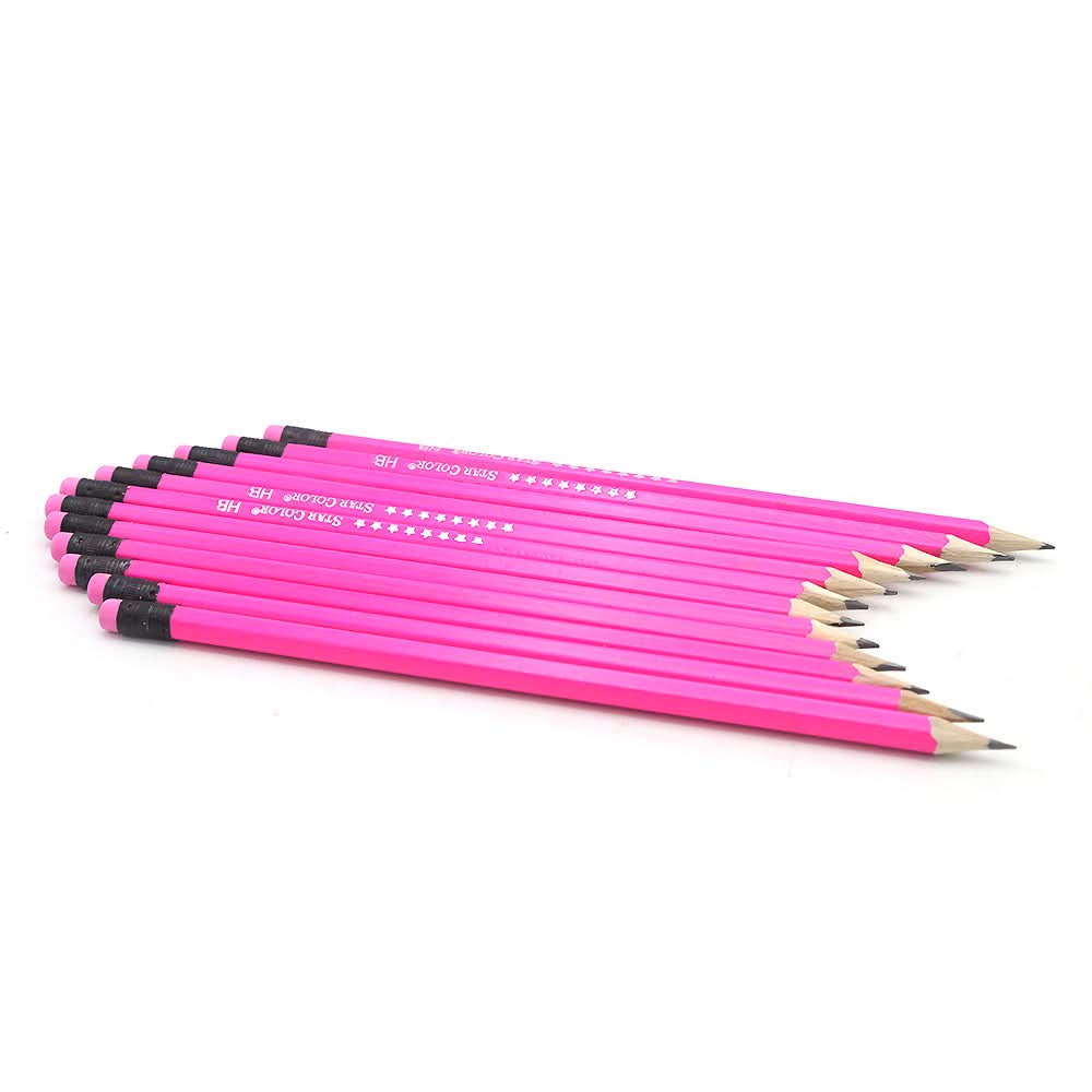 HB Pencil Star Color SC-2022 - Pink, Kids, Pencil Boxes And Stationery Sets, Chase Value, Chase Value