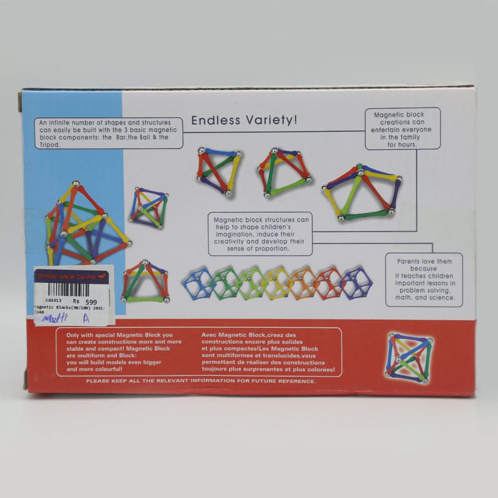Magnetic Blocks - Multi, Kids, Educational Toys, Chase Value, Chase Value