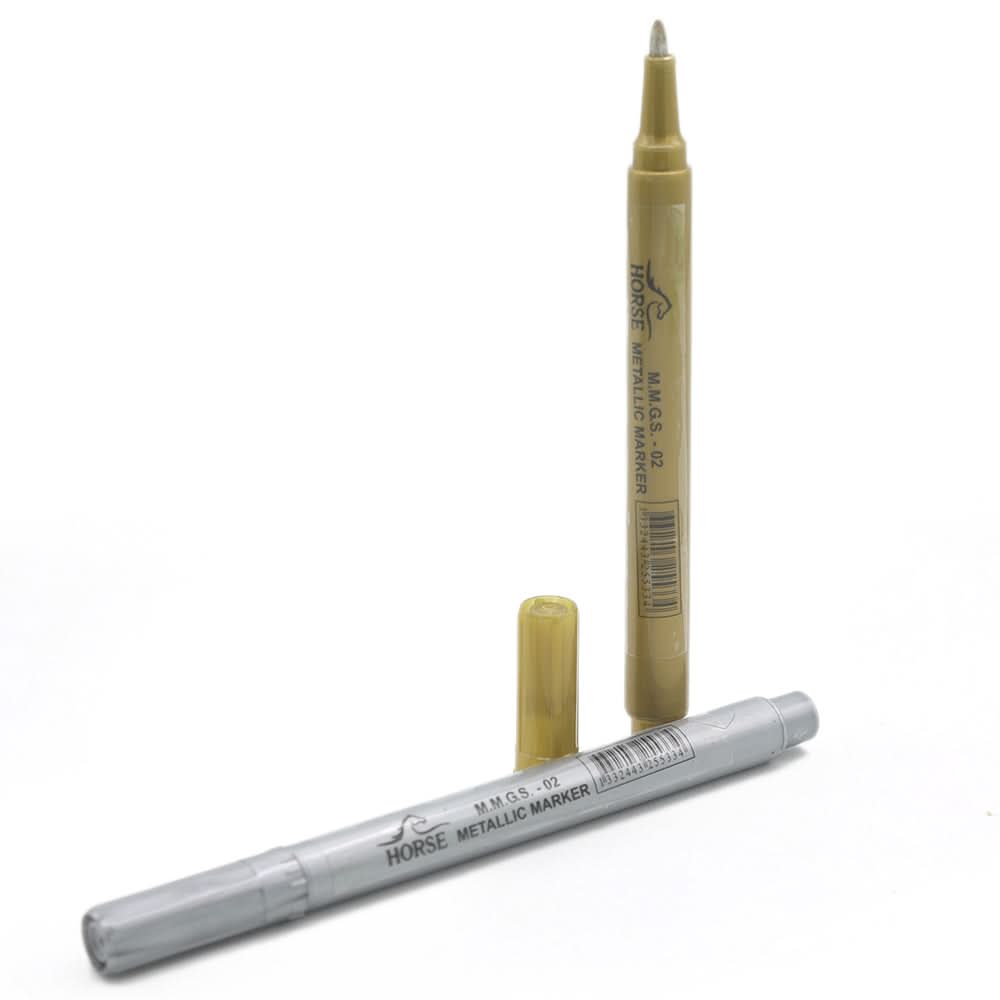Metallic Marker Mmgs 2 Pcs Set - Multi, Kids, Pencil Boxes And Stationery Sets, Chase Value, Chase Value