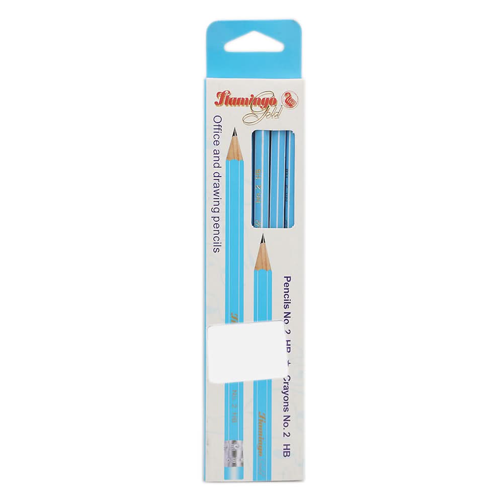 HB Pencil Flamingo CX-80043 - Blue, Kids, Pencil Boxes And Stationery Sets, Chase Value, Chase Value