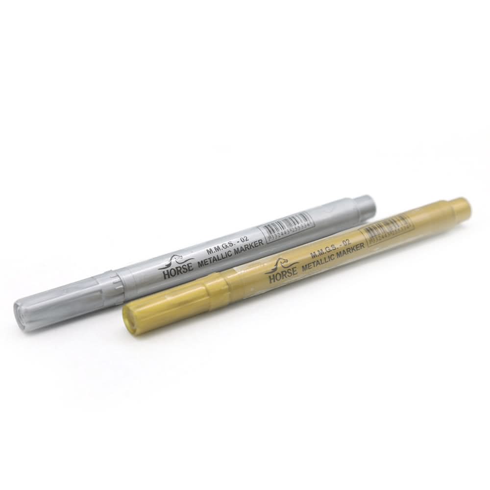 Metallic Marker Mmgs 2 Pcs Set - Multi, Kids, Pencil Boxes And Stationery Sets, Chase Value, Chase Value