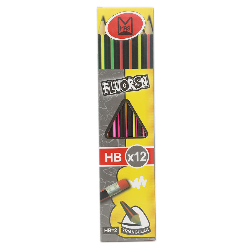 HB Pencil Floursn FU-020 - Multi, Kids, Pencil Boxes And Stationery Sets, Chase Value, Chase Value