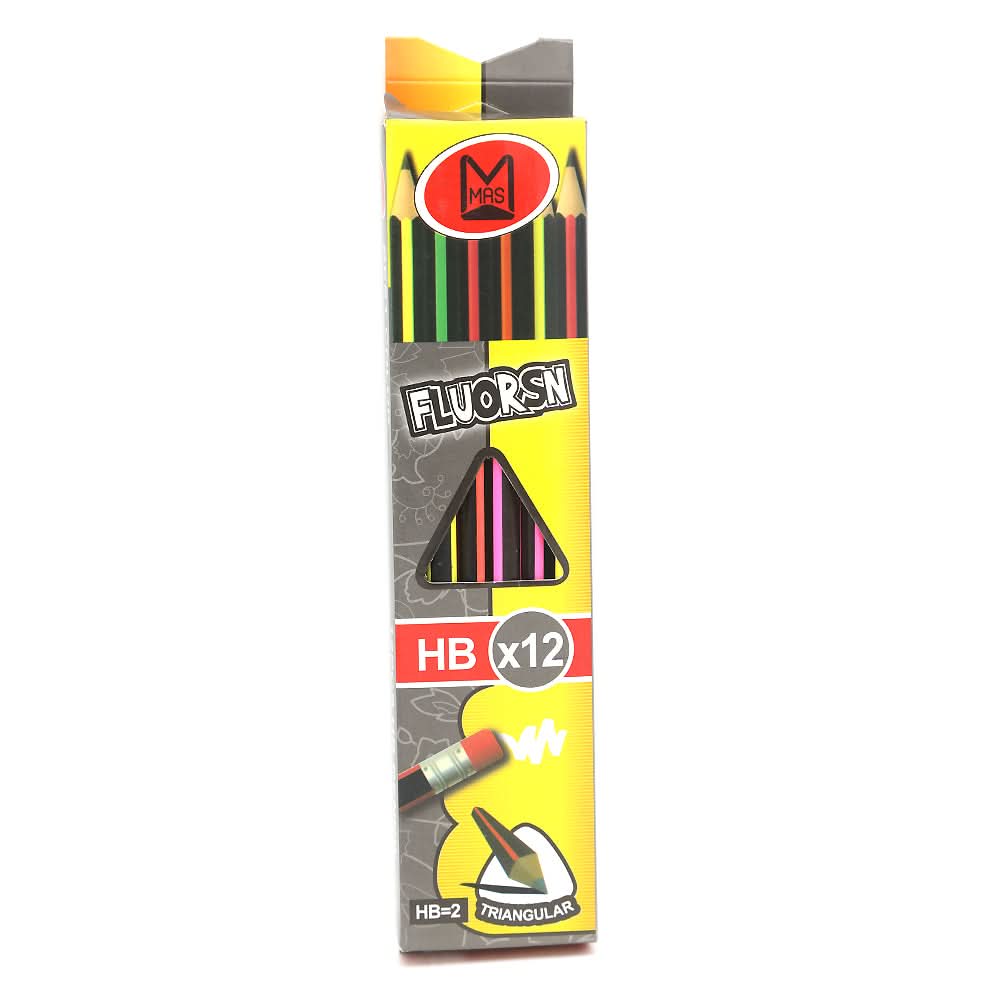 HB Pencil Floursn FU-020 - Multi, Kids, Pencil Boxes And Stationery Sets, Chase Value, Chase Value