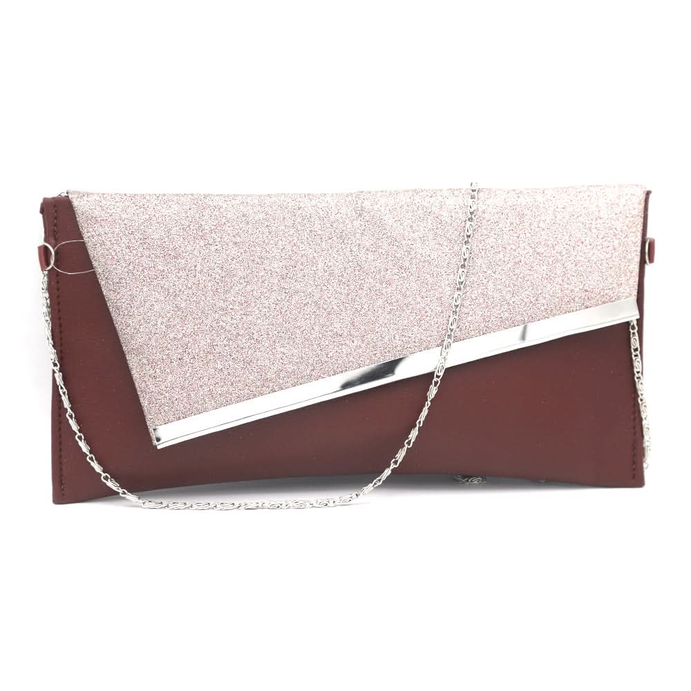 Women's Clutch K-2042 - Maroon, Women, Clutches, Chase Value, Chase Value