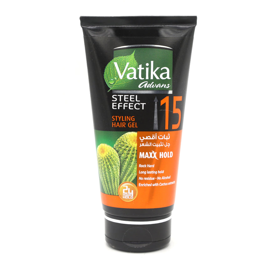 Dabur Vatika Hair Gel Steel Effect 150 ML, Beauty & Personal Care, Hair Treatments, Dabur, Chase Value