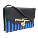 Women's Clutch K-2021 - Black & Royal Blue, Women, Clutches, Chase Value, Chase Value