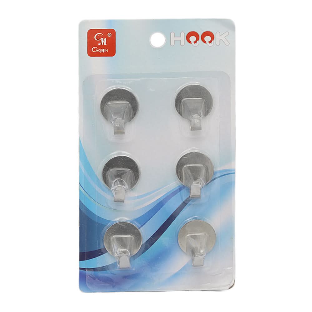 Sticker Hook Steel 6 Pcs - Multi, Home & Lifestyle, Kitchen Tools And Accessories, Chase Value, Chase Value