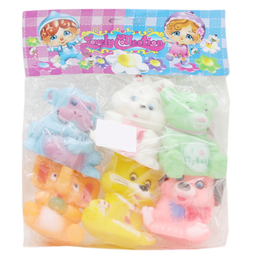 Chu Chu 6Pc  Animal - Multi, Kids, Stuffed Toys, Chase Value, Chase Value