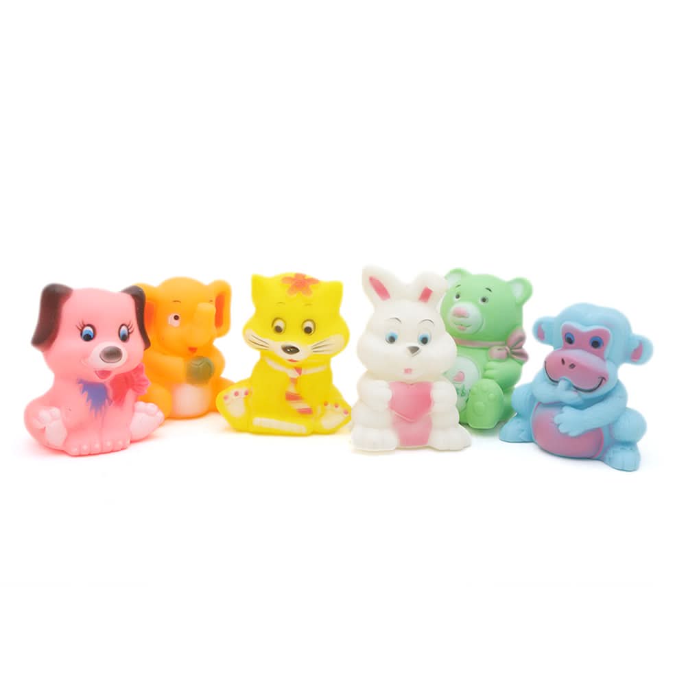 Chu Chu 6Pc  Animal - Multi, Kids, Stuffed Toys, Chase Value, Chase Value