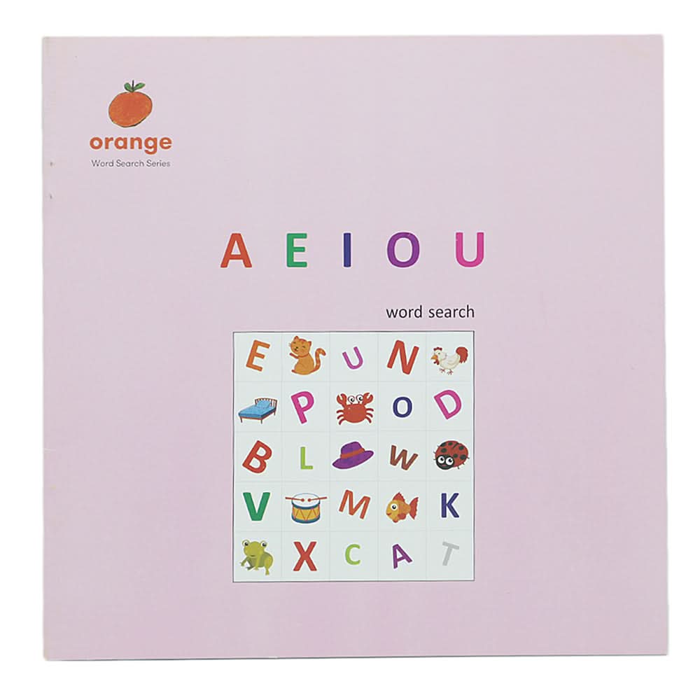 Activity  Word Search - AEIOU, Kids, Kids Colouring Books, 3 to 6 Years, Chase Value