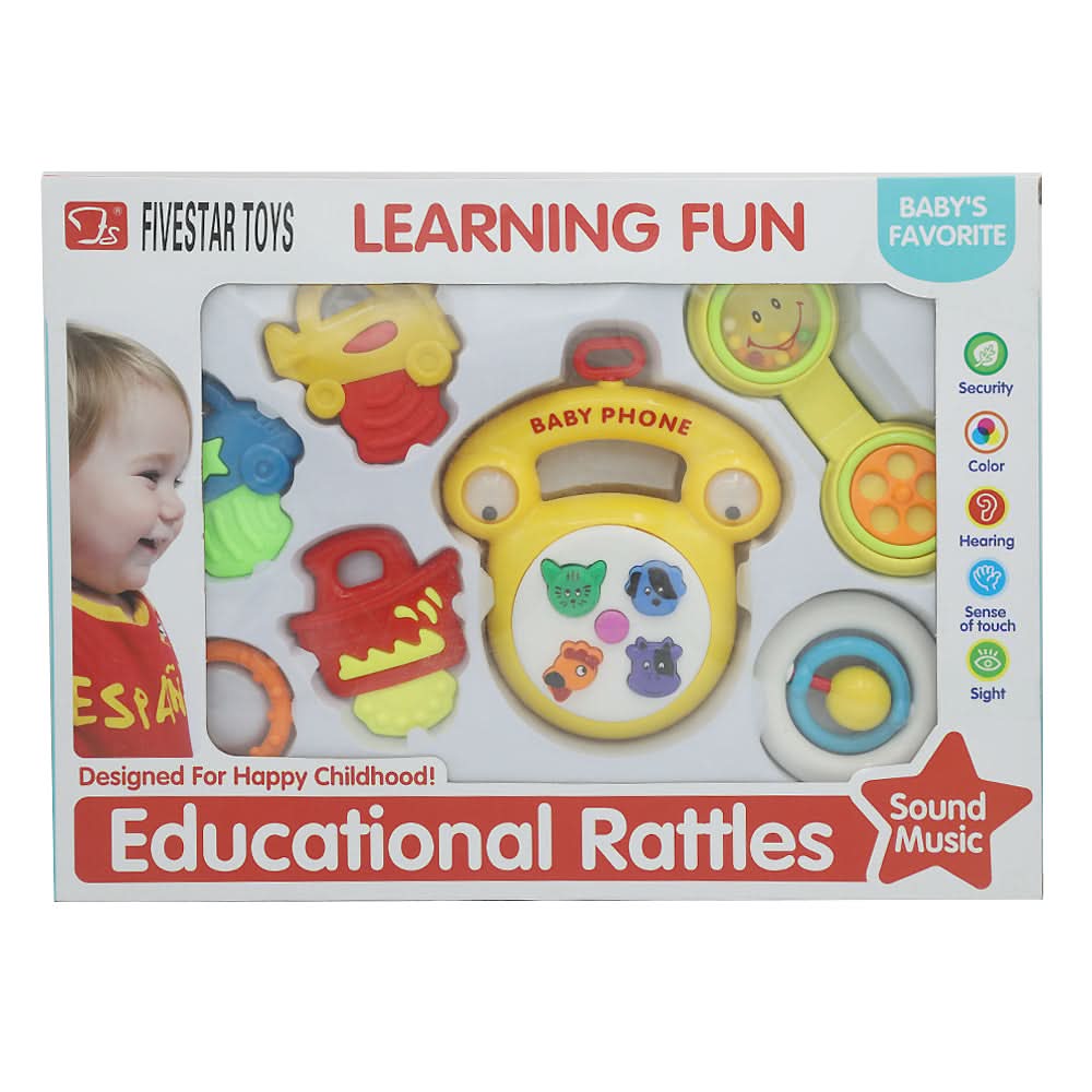 Baby Rattle Set - Multi, Kids, New Born Rattles And Toys, Chase Value, Chase Value