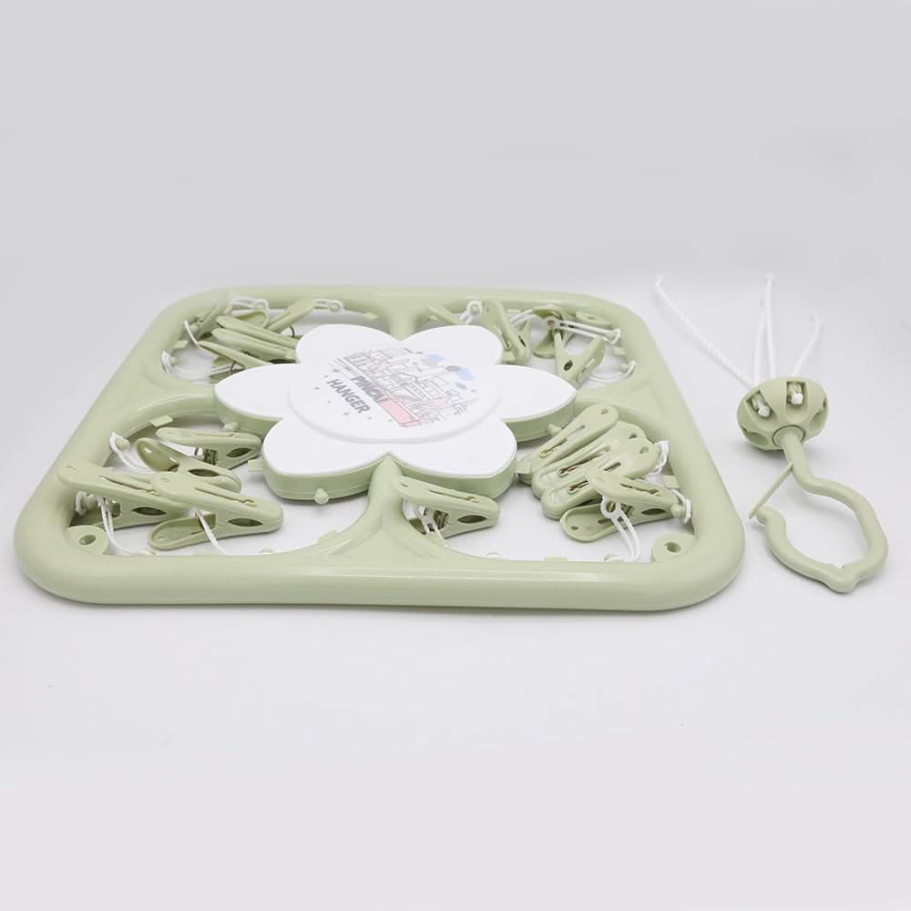 Cloth Hanger - Green, Newborn Baby Accessories, Chase Value, Chase Value