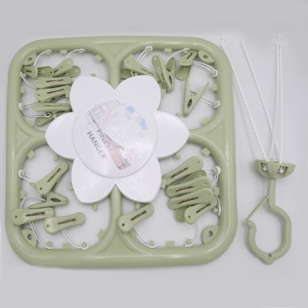 Cloth Hanger - Green, Newborn Baby Accessories, Chase Value, Chase Value