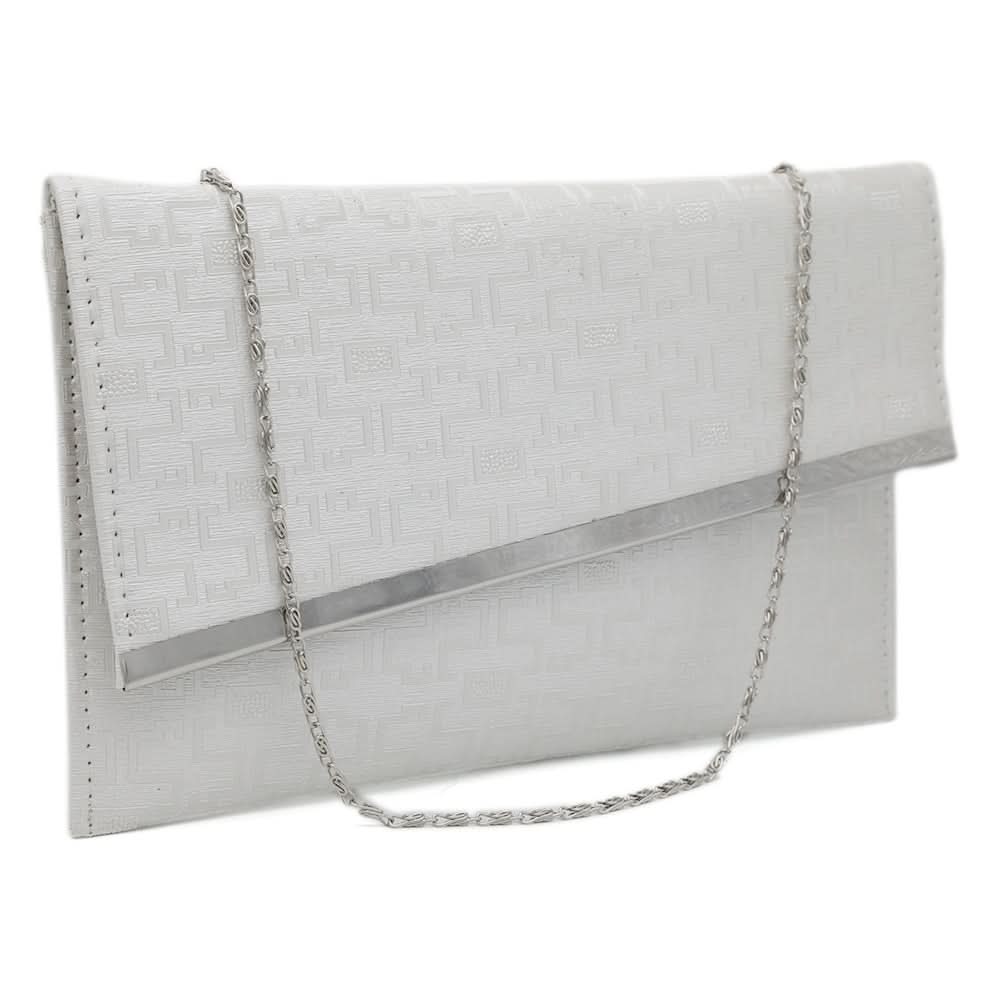 Women's Clutch 8175 - White, Women, Clutches, Chase Value, Chase Value