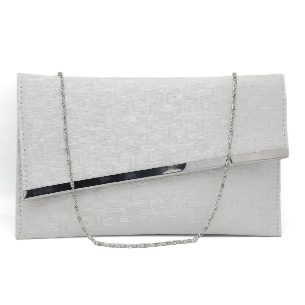 Women's Clutch 8175 - White, Women, Clutches, Chase Value, Chase Value