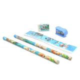 Stationary Set 801 (0S1-JG1) - Blue, Kids, Pencil Boxes And Stationery Sets, Chase Value, Chase Value
