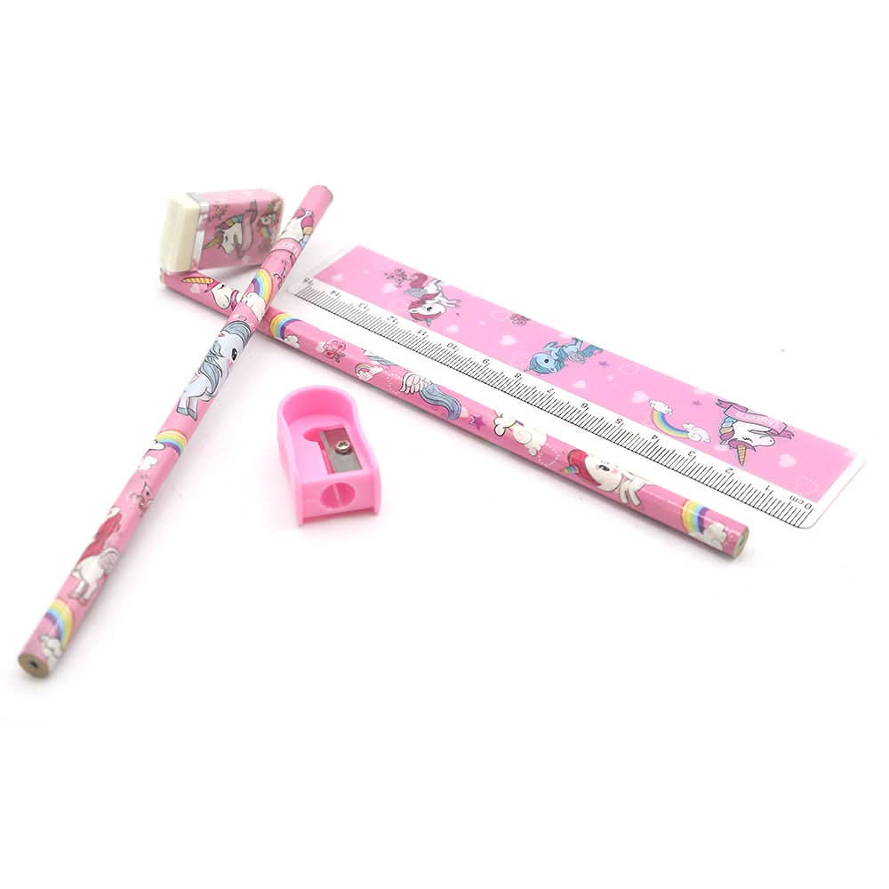Stationary Set 801 (0S1-JG1) - Pink, Kids, Pencil Boxes And Stationery Sets, Chase Value, Chase Value