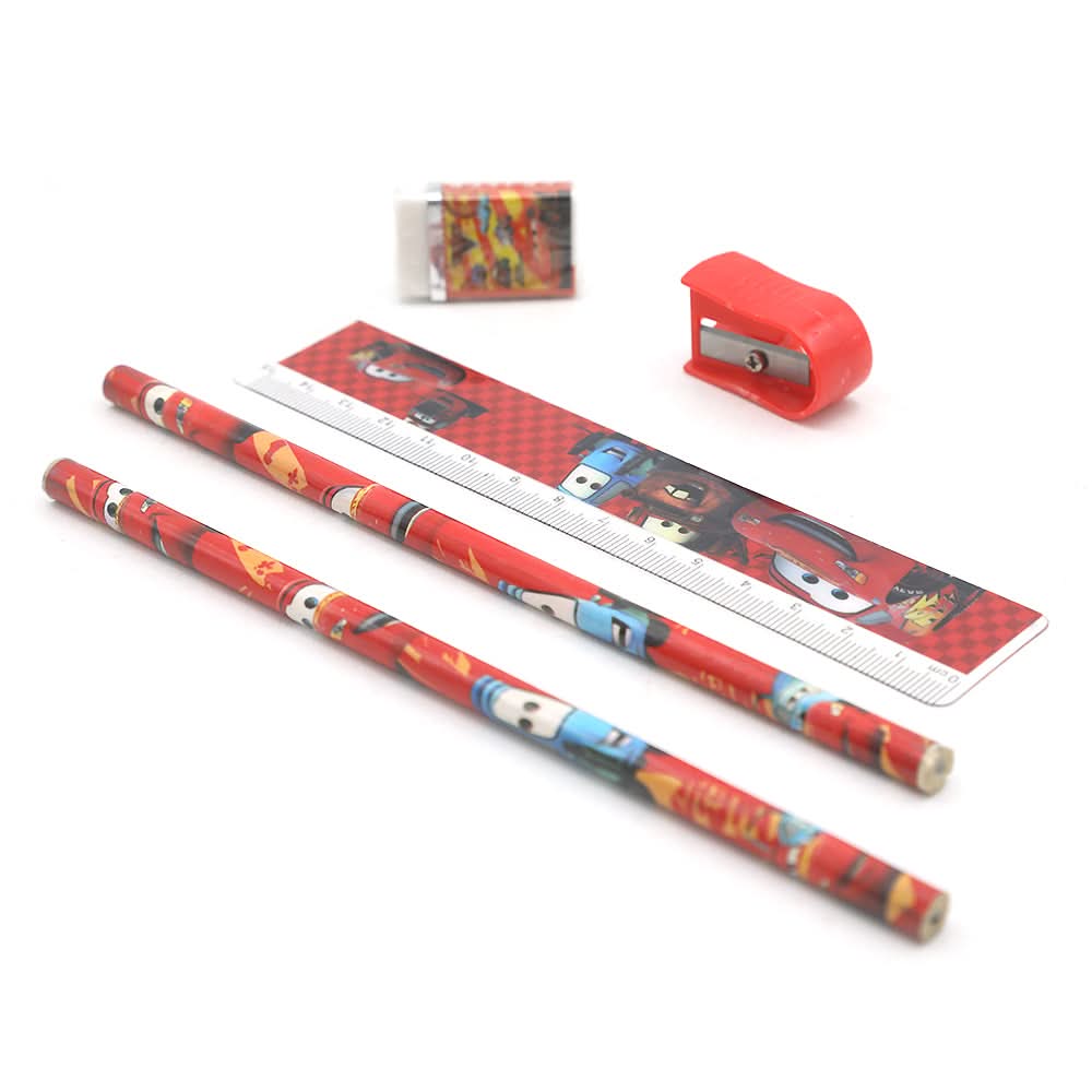 Stationary Set 801 (0S1-JG1) - Red, Kids, Pencil Boxes And Stationery Sets, Chase Value, Chase Value