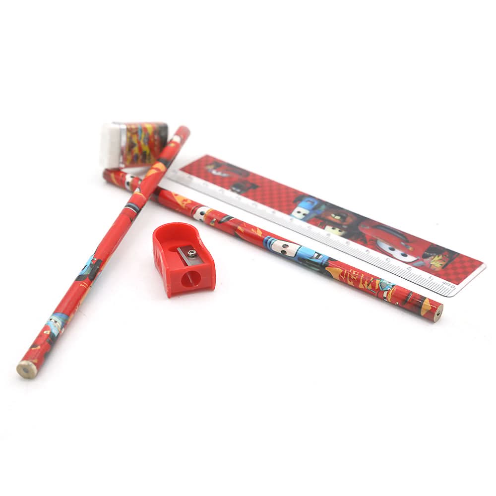 Stationary Set 801 (0S1-JG1) - Red, Kids, Pencil Boxes And Stationery Sets, Chase Value, Chase Value