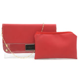 Women's Fancy Clutch K-2030 - Red, Women, Clutches, Chase Value, Chase Value