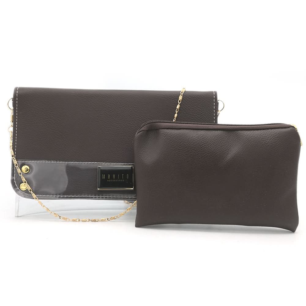 Women's Fancy Clutch K-2030 - Coffee, Women, Clutches, Chase Value, Chase Value