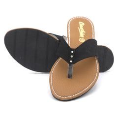 Girls Fancy Slippers 333-A - Black, Kids, Girls Slippers, Chase Value, Chase Value