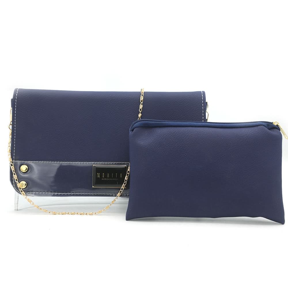 Women's Fancy Clutch K-2030 - Navy Blue, Women, Clutches, Chase Value, Chase Value