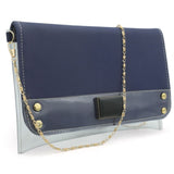 Women's Fancy Clutch K-2030 - Navy Blue, Women, Clutches, Chase Value, Chase Value