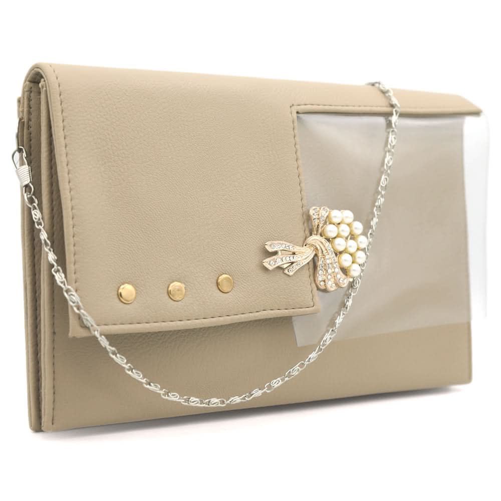 Women's Clutch K-2031 - Beige, Women, Clutches, Chase Value, Chase Value