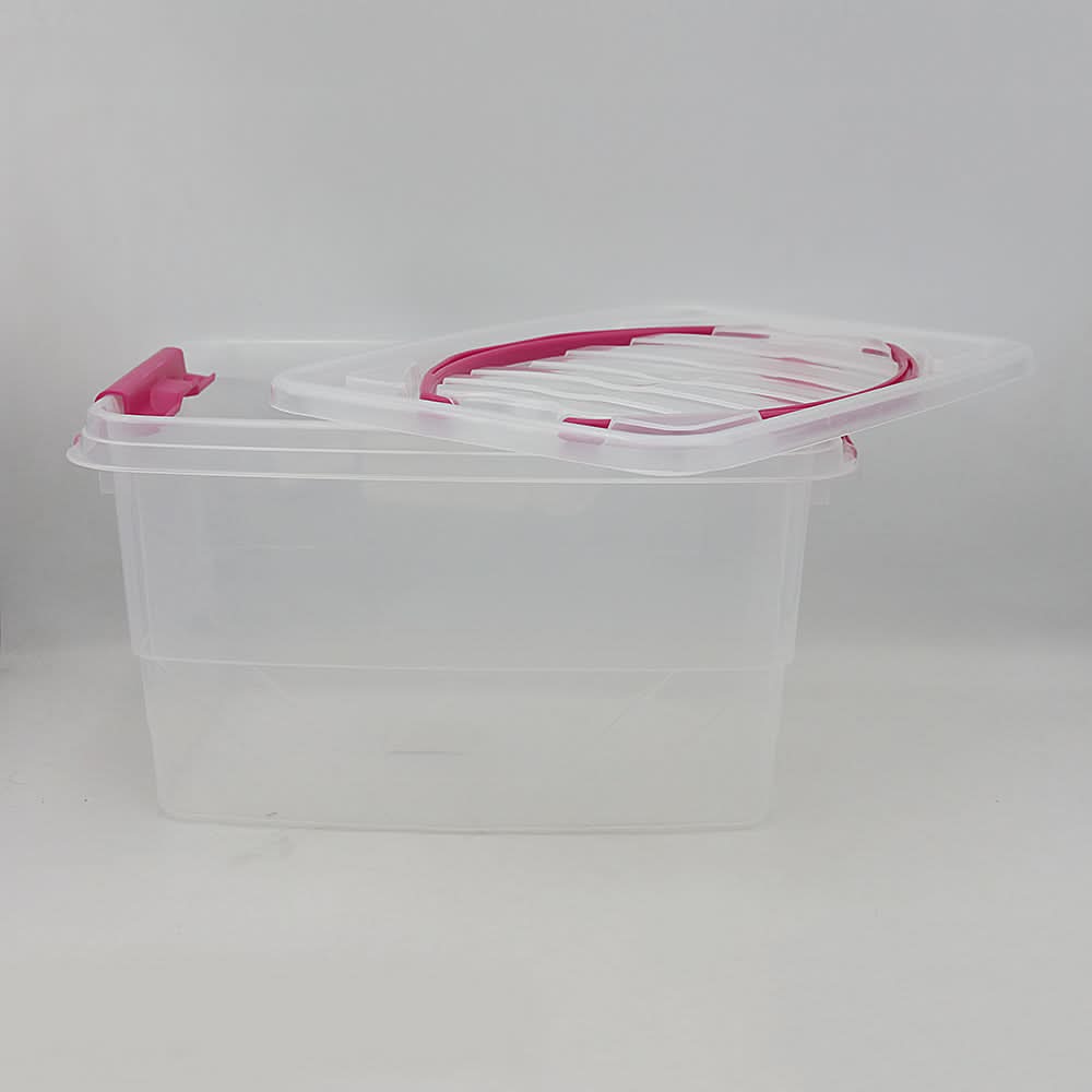 Clear Lock Storage box With Handle Lock Medium 7Ltr - Pink, Home & Lifestyle, Storage Boxes, Chase Value, Chase Value
