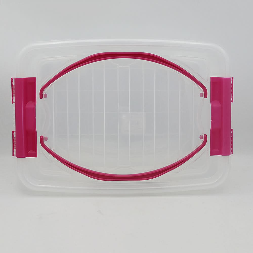 Clear Lock Storage box With Handle Lock Small 5Ltr - Pink, Home & Lifestyle, Storage Boxes, Chase Value, Chase Value