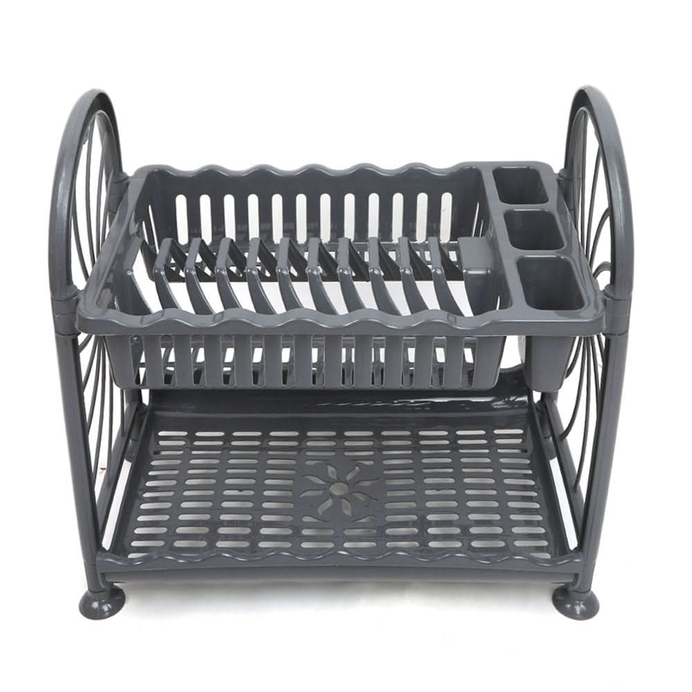 Plate Rack 2Layers Mrd 943 - Grey, Home & Lifestyle, Kitchen Tools And Accessories, Chase Value, Chase Value