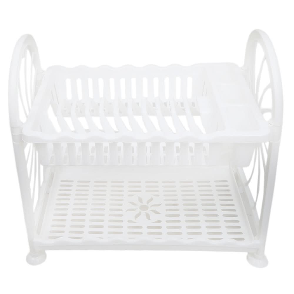 Plate Rack 2Layers Mrd 943 - White, Home & Lifestyle, Kitchen Tools And Accessories, Chase Value, Chase Value