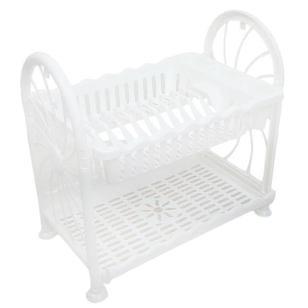 Plate Rack 2Layers Mrd 943 - White, Home & Lifestyle, Kitchen Tools And Accessories, Chase Value, Chase Value
